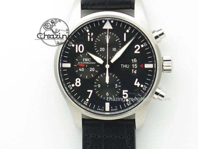 MIROTIME 0111 Aquatimer Chrono IW376803 V6F 1:1 Best Edition Blue Dial on Ruber Strap A Neat 7083